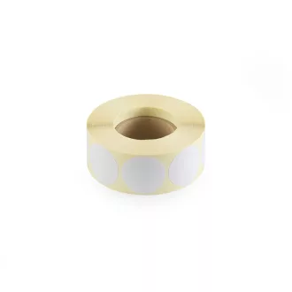   Etikett címke, 30mm, körcímke tekercses, 1000 címke/tekercs fehér