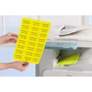 Etikett címke, 99,1 x38,1mm, visszaszedhető, neon 14 címke/ív, 25 ív/doboz, Avery sárga