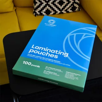   Lamináló fólia A3, 80 micron öntapadó hátlappal 100 db/doboz, Bluering®,