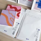 Légpárnás tasak 17/G szilikon külső méret 250x350mm, belső méret 230x340mm, Bluering® fehér