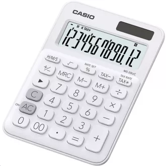   Számológép asztali 12 digit nagy kijelző Casio MS 20 UC fehér
