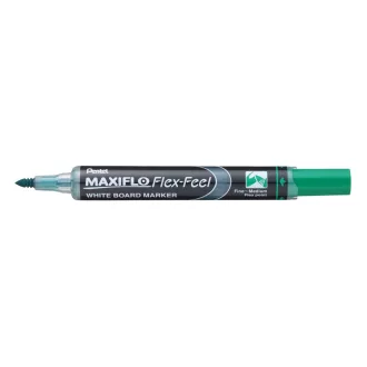   Táblamarker 1-5mm, hajlékony hegyű Pentel Maxiflo Flex Feel zöld
