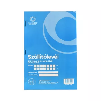 Szállítólevél A5, 25x4 lapos B.10-70/A/V Bluering®