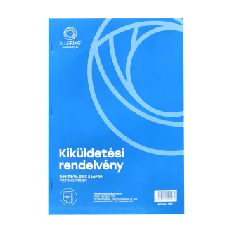  Kiküldetési rendelvény a hivatali, üzleti utazás költségtérítéshez A4, álló 25x2lapos B.18-73/UJ Bluering®