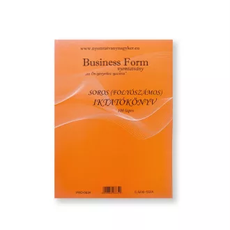   Soros iktatókönyv (folyószámos) A4, álló 100lap, C.5230-152/A