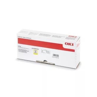 Oki C712 toner yellow ORIGINAL