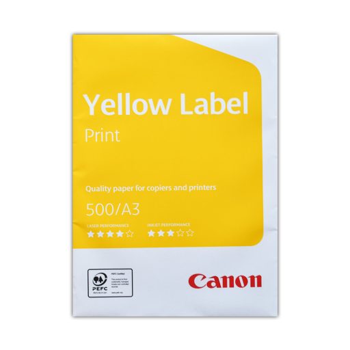 Másolópapír A3, 80g, Canon Yellow Label 500ív/csomag,
