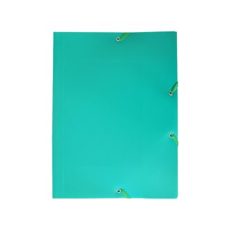 Gumis mappa A4, műanyag Bluering® zöld