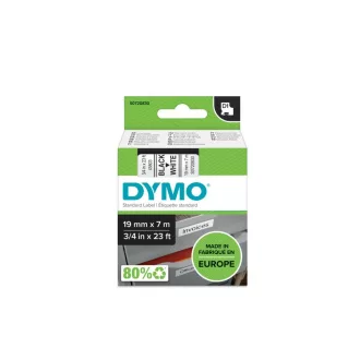   Feliratozógép szalag Dymo D1 S0720830/45803 19mmx7m ORIGINAL fekete/fehér