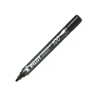 Alkoholos marker 1mm, kerek hegyű, Pilot 100 fekete