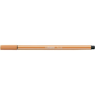 Rostirón, filctoll 1mm, M STABILO Pen 68 sötétokker