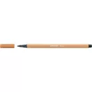 Rostirón, filctoll 1mm, M STABILO Pen 68 sötétokker