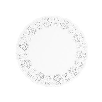 Tortacsipke kerek átmérő: 36 cm 100 db/csomag fehér