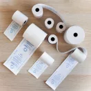 Hőpapír 80 mm széles, 75fm hosszú, cséve 12mm, 4 tekercs/csomag, ( 80/80 ) BPA mentes Bluering®