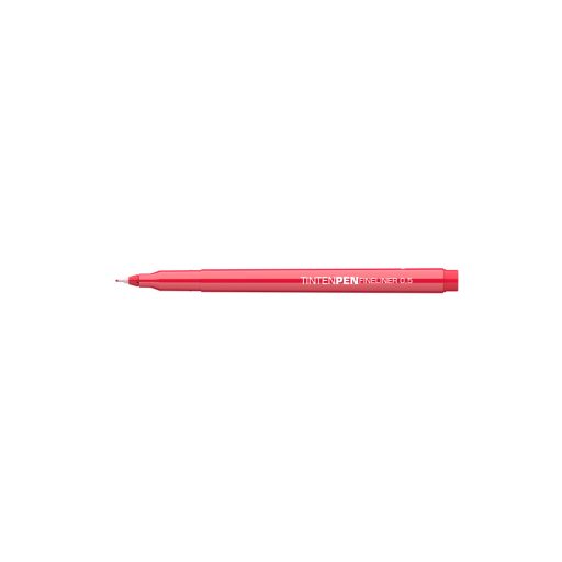 Rostirón, tűfilc vízbázisú, 0,5mm, kerek test, Tinten Pen Ico piros