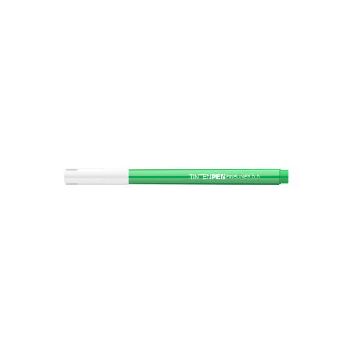 Rostirón, tűfilc vízbázisú, 0,5mm, kerek test, Tinten Pen Ico zöld