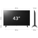 LG 43" 43UR78003LK 4K UHD Smart LED TV (Újracsomagolt)
