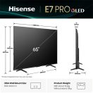 Hisense 65" 65E7QPRO 4K UHD Smart Gamer QLED TV (Újracsomagolt)