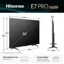 Hisense 55" 55E7QPRO 4K UHD Smart Gamer QLED TV (Újszerű)