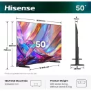 Hisense 50" 50E7S 4K UHD Smart QLED TV